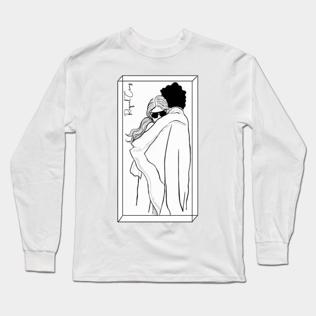 Woodstock Hug Long Sleeve T-Shirt by Raquel Cruz Artes